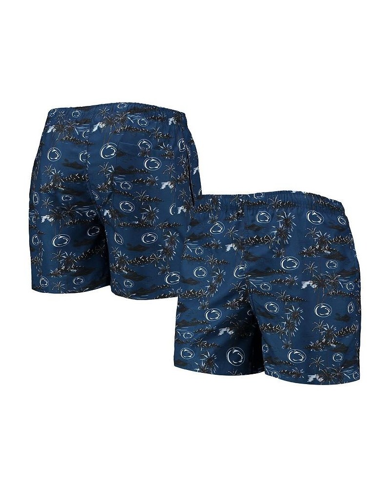 Men's Navy Penn State Nittany Lions Island Palm Swim Trunks $19.74 Swimsuits