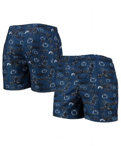 Men's Navy Penn State Nittany Lions Island Palm Swim Trunks $19.74 Swimsuits