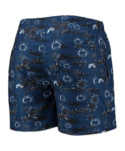 Men's Navy Penn State Nittany Lions Island Palm Swim Trunks $19.74 Swimsuits