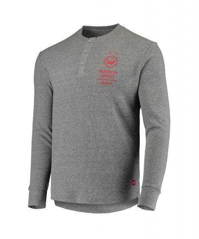 Men's Heathered Gray Washington Capitals Campbell Long Sleeve T-shirt $27.30 T-Shirts