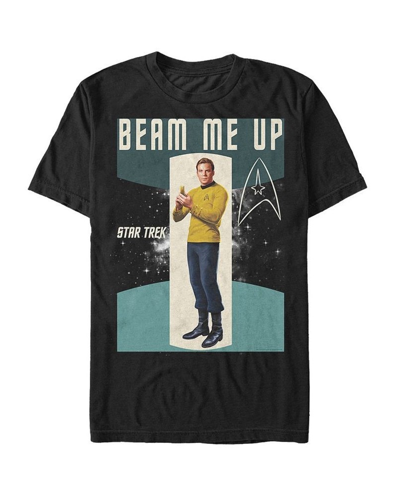 Star Trek Men's The Original Series Beam Me Up Short Sleeve T-Shirt Black $14.00 T-Shirts