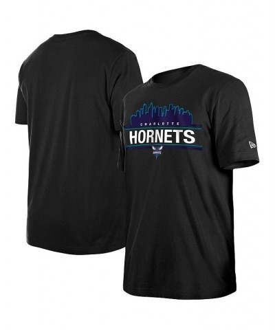 Men's Black Charlotte Hornets Localized T-shirt $22.09 T-Shirts
