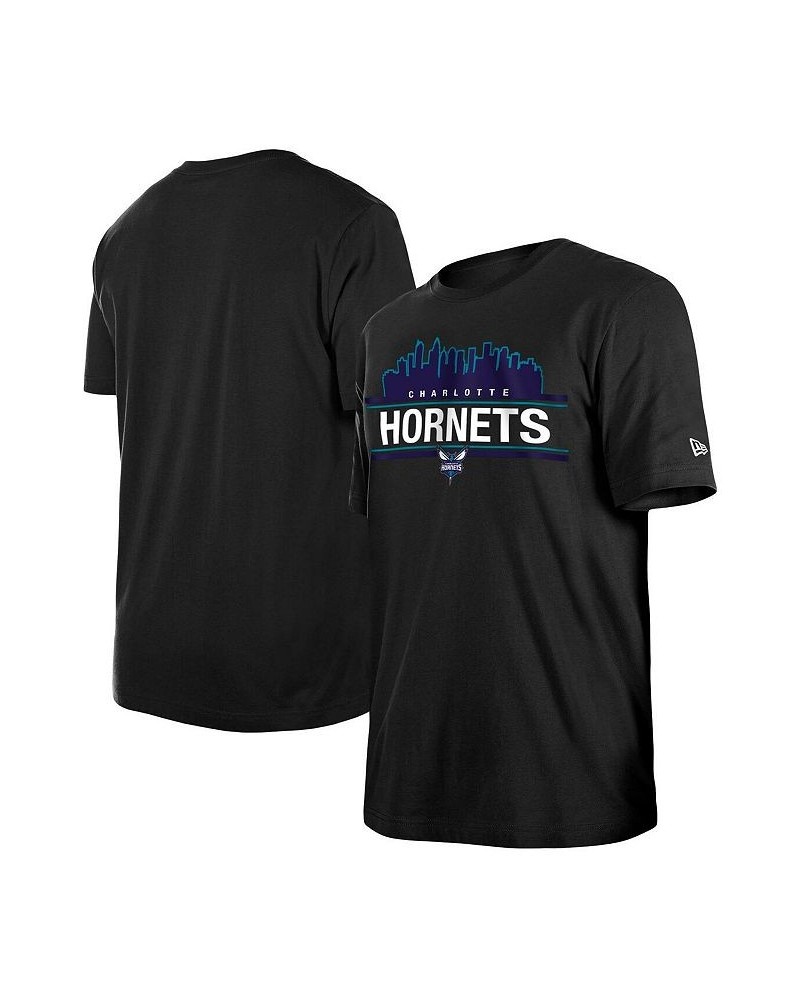 Men's Black Charlotte Hornets Localized T-shirt $22.09 T-Shirts