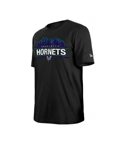 Men's Black Charlotte Hornets Localized T-shirt $22.09 T-Shirts