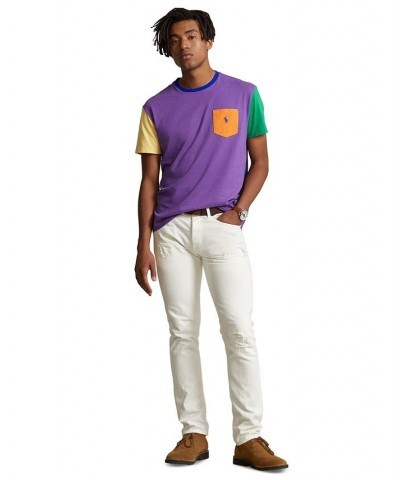 Men's Classic-Fit Jersey Pocket T-Shirt Purple $29.89 T-Shirts