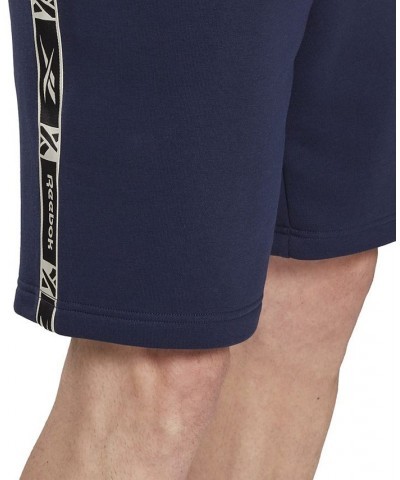 Men's Training Essentials Logo Tape Drawstring Shorts Blue $15.30 Shorts