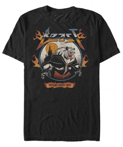 Disney Men's Beauty and the Beast Metal Beast, Short Sleeve T-Shirt Black $14.70 T-Shirts
