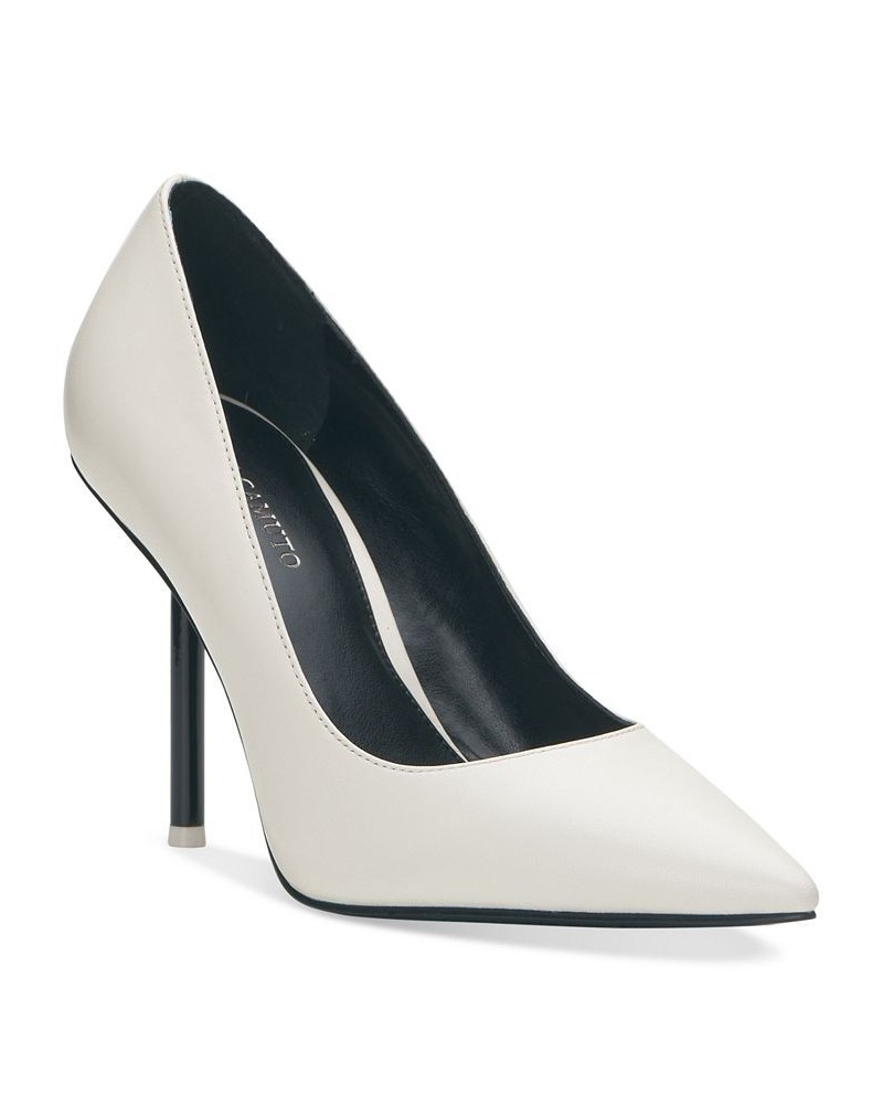 Kamello Cigarette Heel Stiletto Pumps White $46.65 Shoes