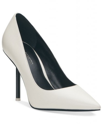 Kamello Cigarette Heel Stiletto Pumps White $46.65 Shoes