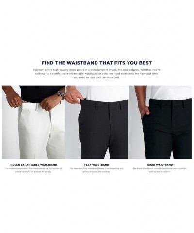 Men's Premium No Iron Khaki Classic Fit Flat Front Hidden Expandable Waist Pant Toast $30.79 Pants