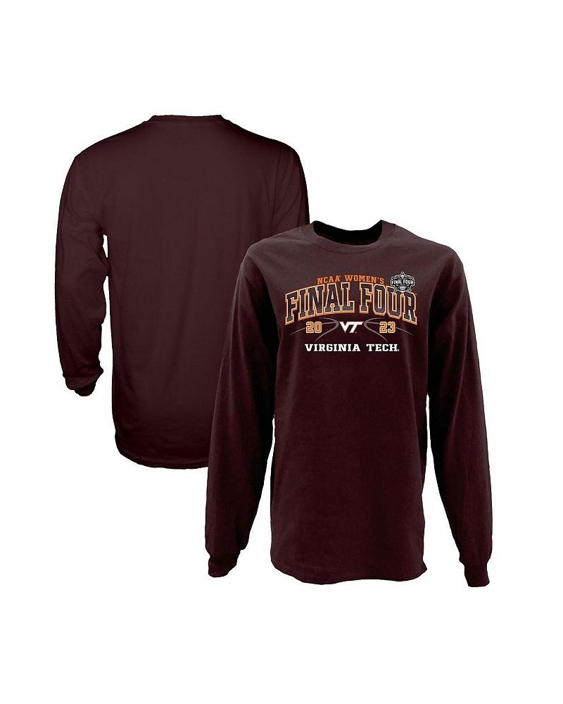 Men's Virginia Tech Hokies 2023 NCAA Women's Basketball Tournament March Madness Final Four Break Even Long Sleeve T-shirt $2...