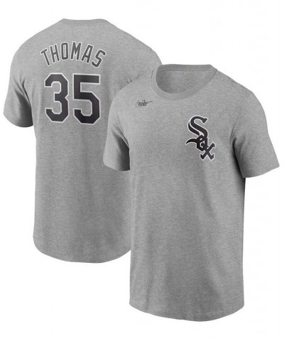 Men's Frank Thomas Gray Chicago White Sox Cooperstown Collection Name and Number T-shirt $21.00 T-Shirts