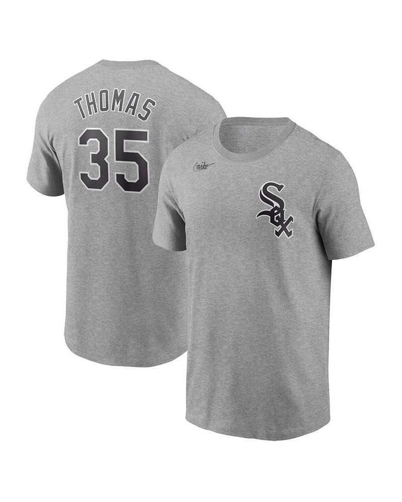 Men's Frank Thomas Gray Chicago White Sox Cooperstown Collection Name and Number T-shirt $21.00 T-Shirts