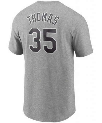 Men's Frank Thomas Gray Chicago White Sox Cooperstown Collection Name and Number T-shirt $21.00 T-Shirts