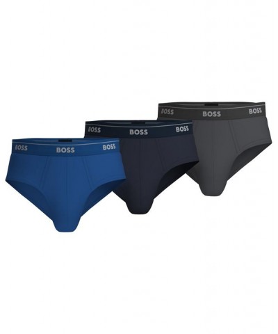 Men's 3-Pk. Classic Assorted Color Solid Briefs Blue $20.80 Underwear