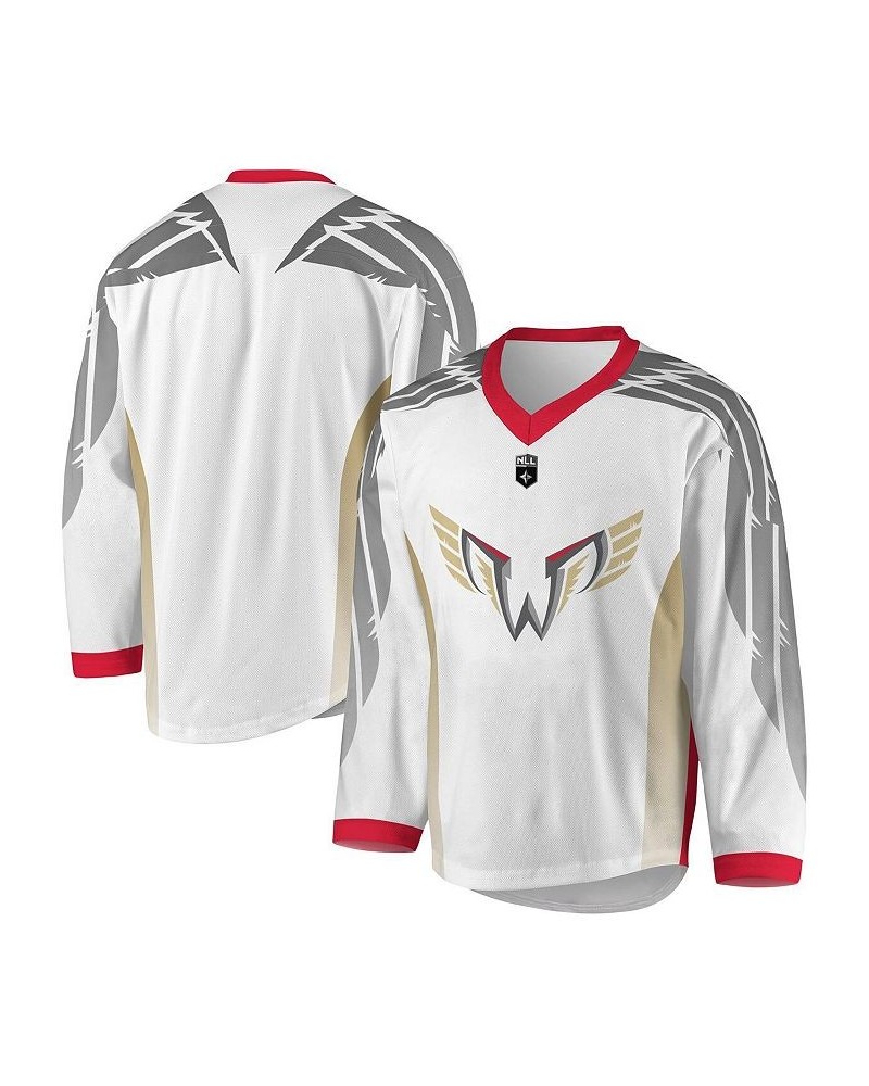 Men's White, Gray Philadelphia Wings Replica Jersey $61.25 Jersey