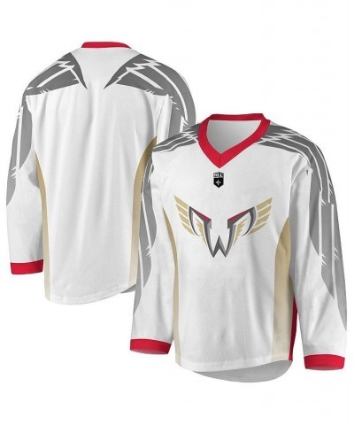 Men's White, Gray Philadelphia Wings Replica Jersey $61.25 Jersey