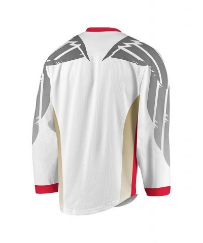 Men's White, Gray Philadelphia Wings Replica Jersey $61.25 Jersey