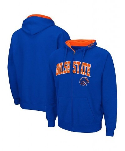 Men's Royal Boise State Broncos Arch and Logo 3.0 Full-Zip Hoodie $32.39 Sweatshirt