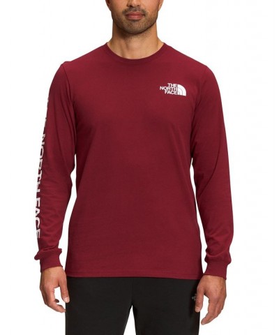 Men's Cotton Hit Long Sleeve Tee Red $22.50 T-Shirts