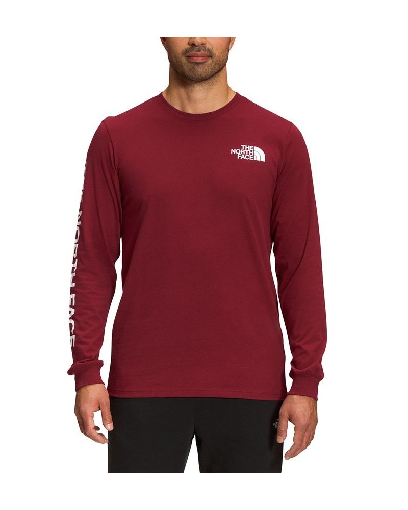 Men's Cotton Hit Long Sleeve Tee Red $22.50 T-Shirts