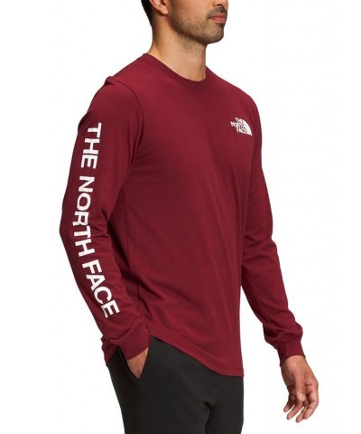 Men's Cotton Hit Long Sleeve Tee Red $22.50 T-Shirts