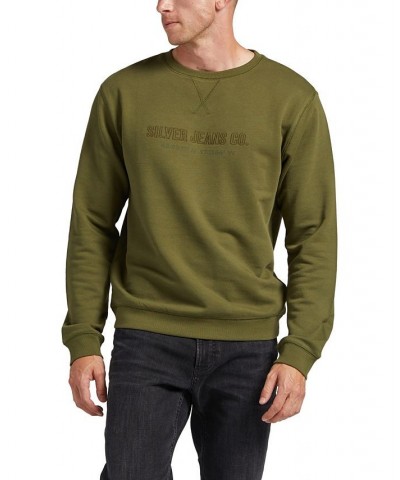 Men's Crewneck Sweatshirt Green $25.52 Sweatshirt