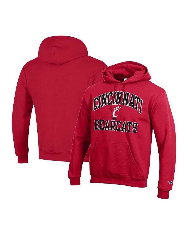 Men's Red Cincinnati Bearcats High Motor Pullover Hoodie $38.49 Sweatshirt