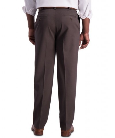 Men's Iron Free Premium Khaki Classic-Fit Pleated Pant Espresso $26.95 Pants