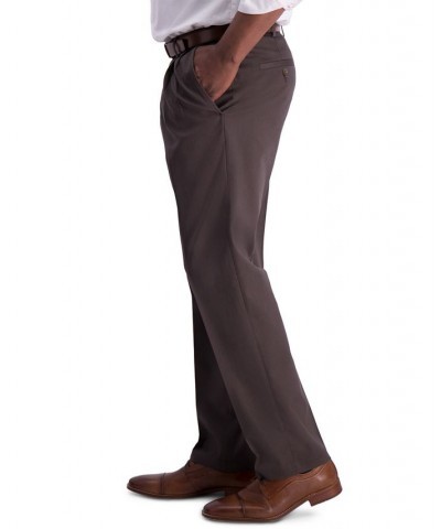 Men's Iron Free Premium Khaki Classic-Fit Pleated Pant Espresso $26.95 Pants