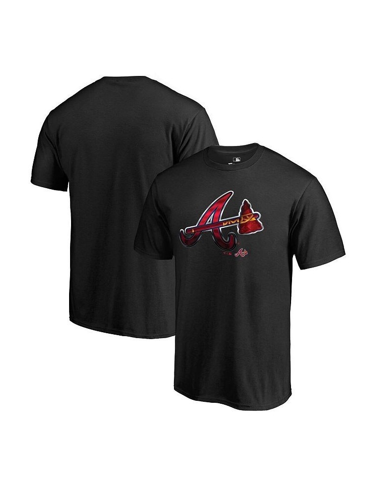 Men's Branded Black Atlanta Braves Midnight Mascot T-shirt $18.54 T-Shirts