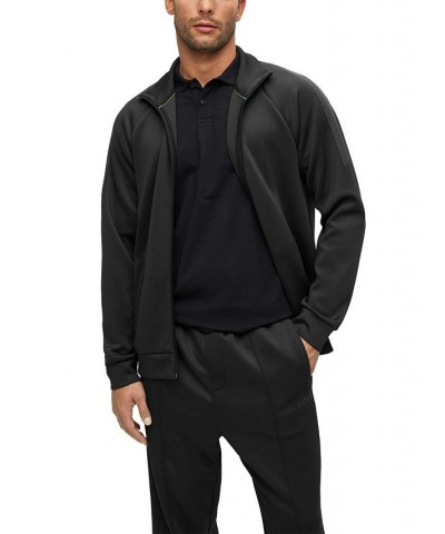 BOSS Men's Logo Detail Relaxed-Fit Zip-Up Sweatshirt Black $82.56 Sweatshirt