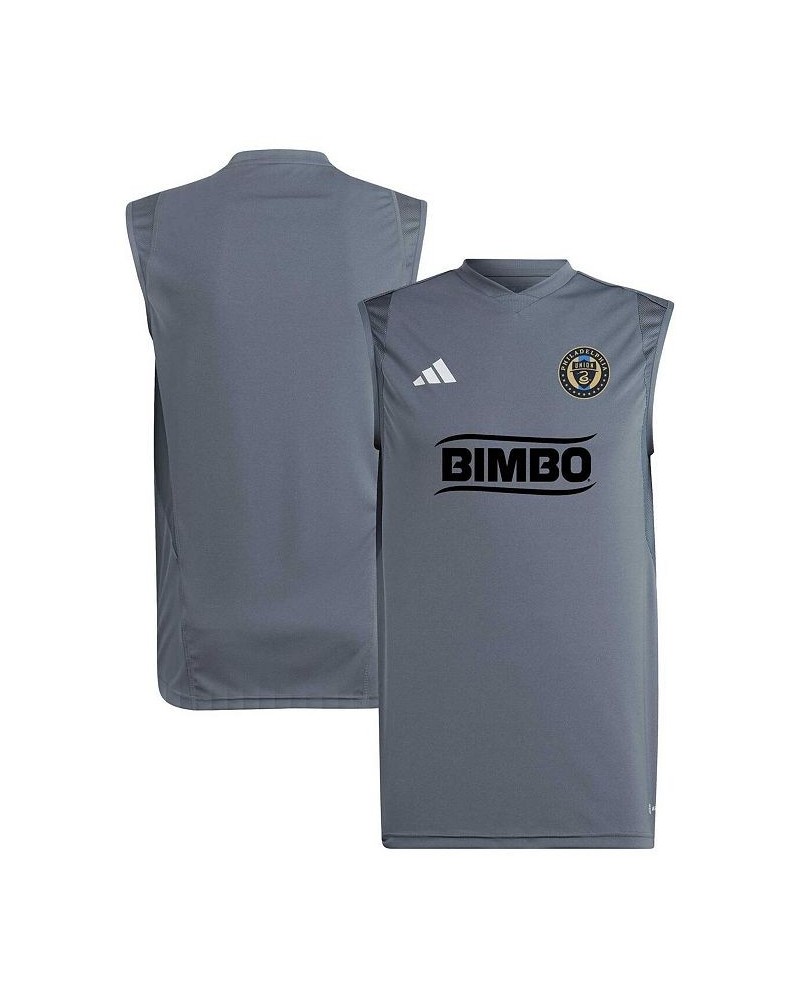 Men's Gray Philadelphia Union 2023 On-Field Sleeveless Training Jersey $32.99 Jersey