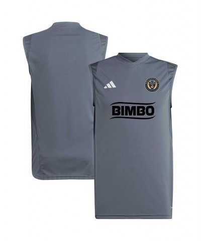 Men's Gray Philadelphia Union 2023 On-Field Sleeveless Training Jersey $32.99 Jersey