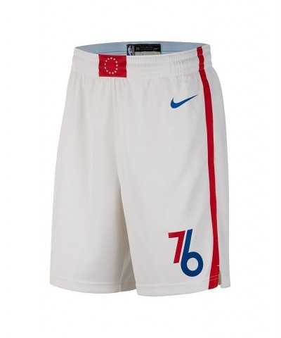 Men's White, Blue Philadelphia 76ers 2022/23 City Edition Swingman Shorts $45.00 Shorts