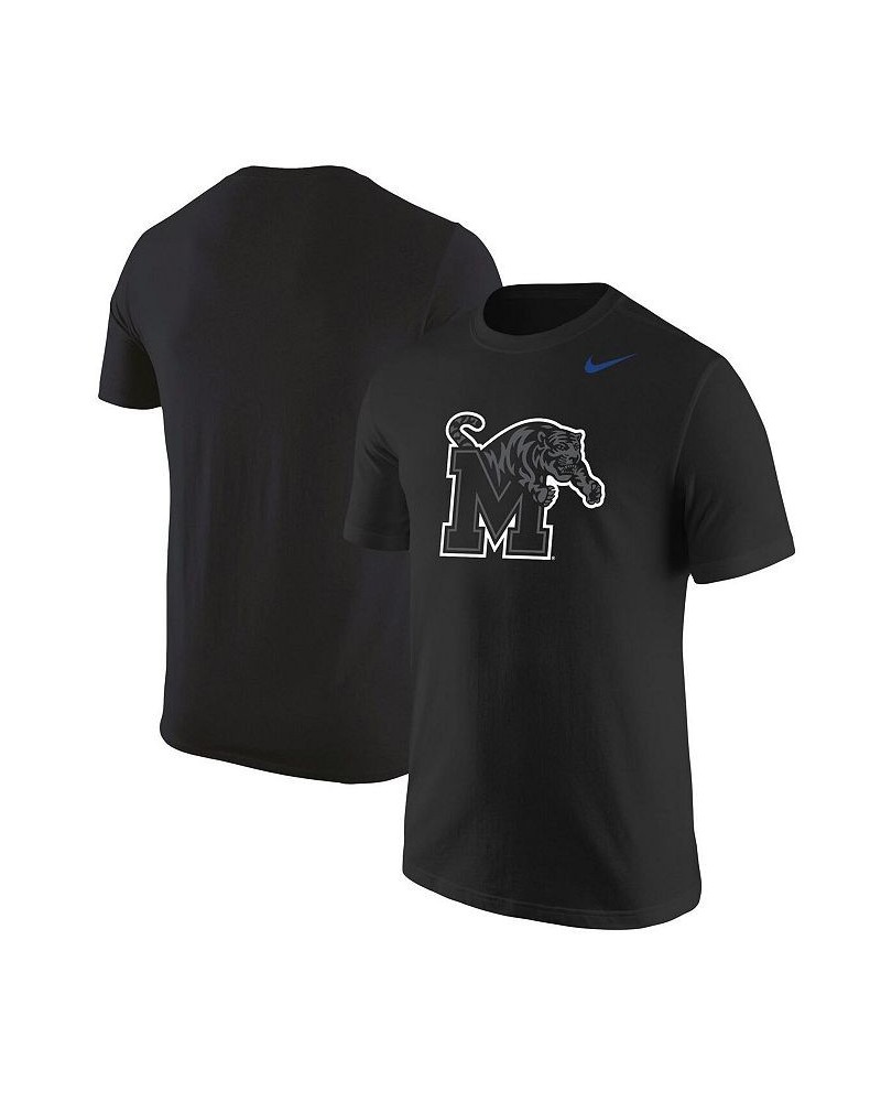 Men's Black Memphis Tigers Logo Color Pop T-shirt $18.45 T-Shirts