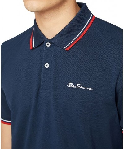 Men's Signature Tipped Short-Sleeve Polo Shirt PD05 $41.83 Polo Shirts