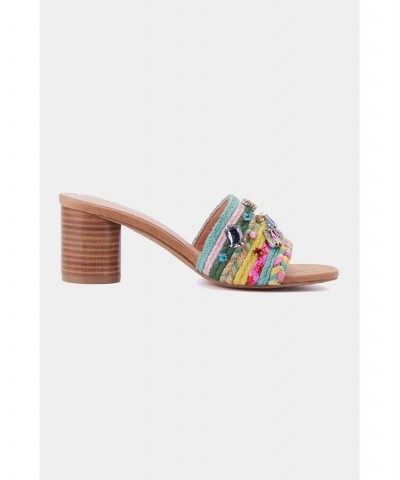 Raquelle Women's Wood Heel Mule Multi $30.64 Shoes