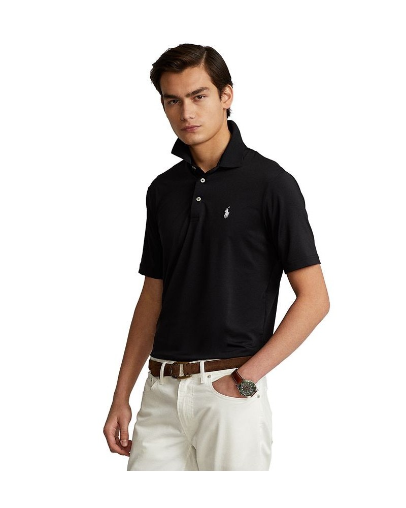 Men's Classic-Fit Performance Polo Shirt Black $44.40 Polo Shirts