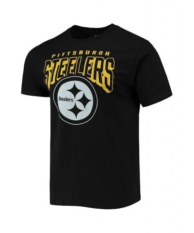 Men's Black Pittsburgh Steelers Bold Logo T-shirt $19.07 T-Shirts