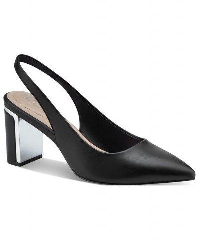 Women's Janne Slingback Pumps Black $35.80 Shoes