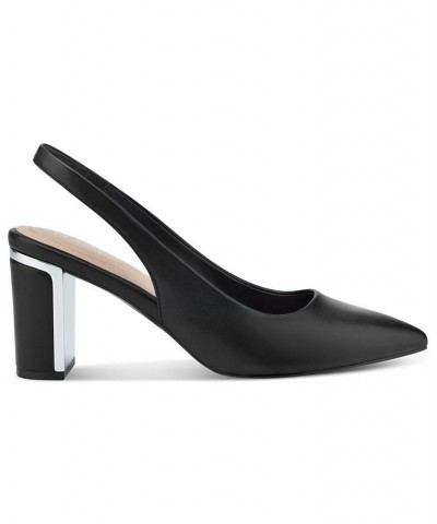 Women's Janne Slingback Pumps Black $35.80 Shoes