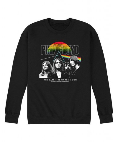 Men's Pink Floyd Group Fleece T-shirt Black $23.65 T-Shirts