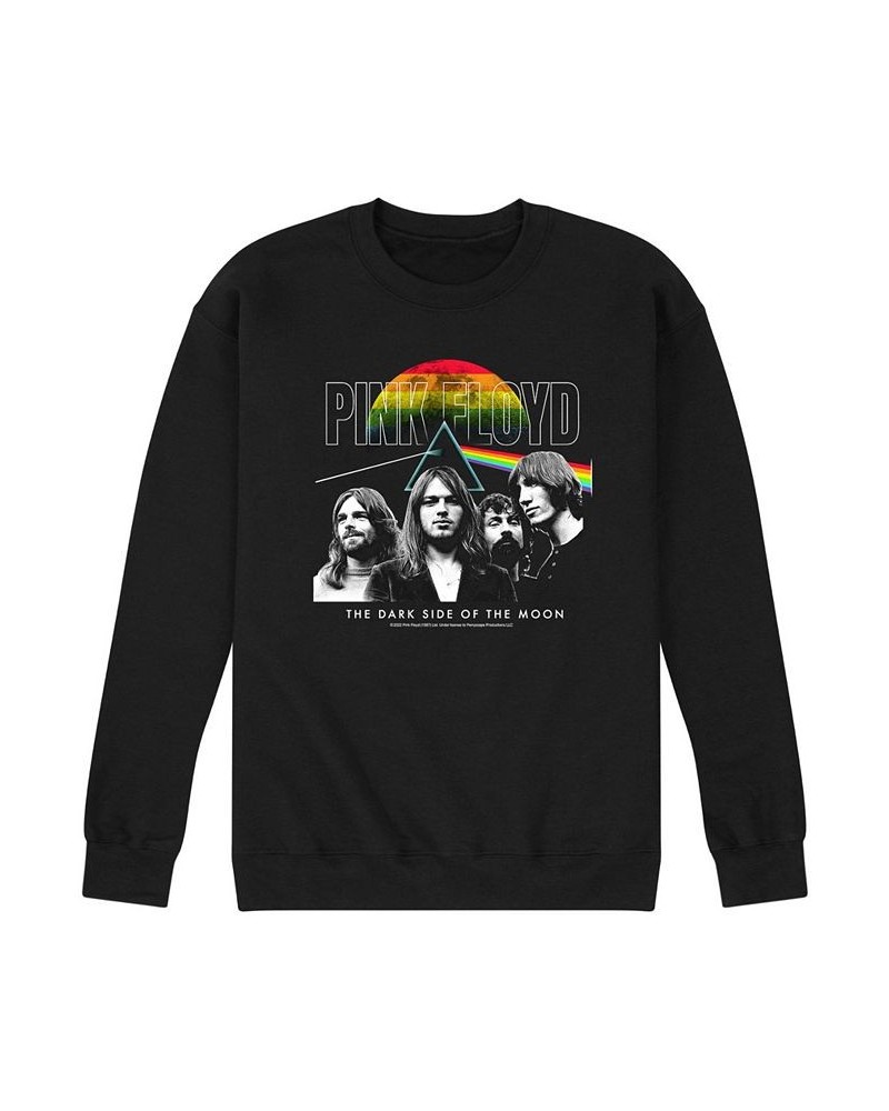 Men's Pink Floyd Group Fleece T-shirt Black $23.65 T-Shirts