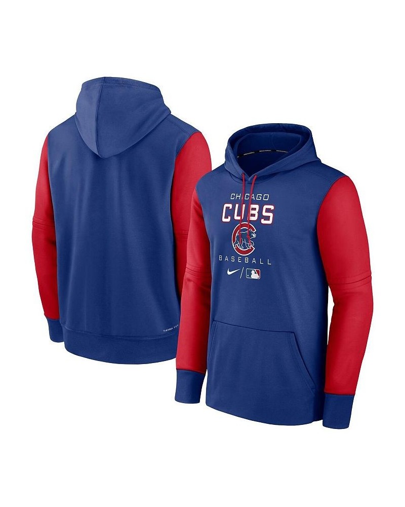 Men's Royal, Red Chicago Cubs Authentic Collection Performance Hoodie $45.89 Sweatshirt