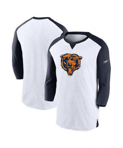 Men's White, Navy Chicago Bears Rewind 3/4-Sleeve T-shirt $26.95 T-Shirts