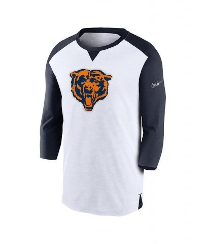 Men's White, Navy Chicago Bears Rewind 3/4-Sleeve T-shirt $26.95 T-Shirts