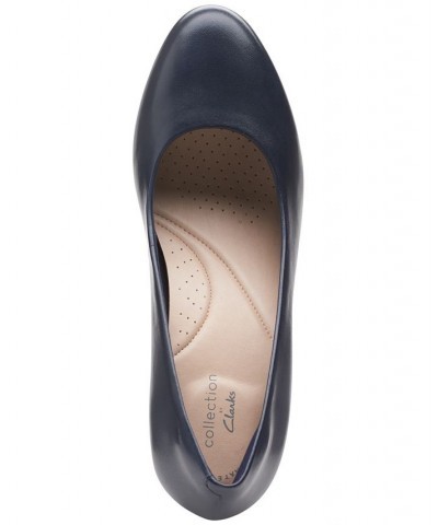 Women's Ambyr Joy Dress Shoes Navy Leather $38.85 Shoes