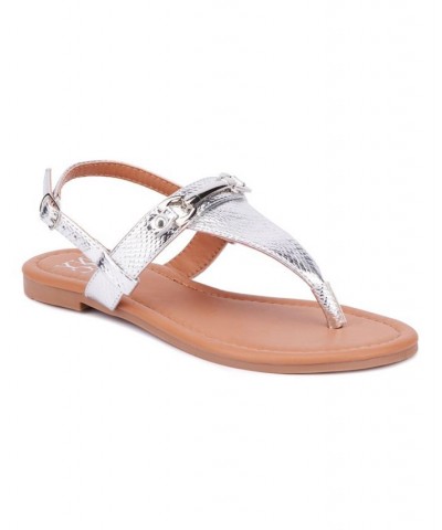 Angelica Women's Sandal Silver $24.28 Shoes