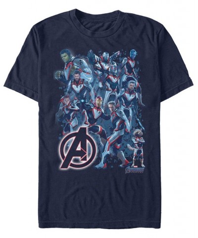 Marvel Men's Avengers Endgame Avengers Suit Group Shot Short Sleeve T-Shirt Blue $16.10 T-Shirts